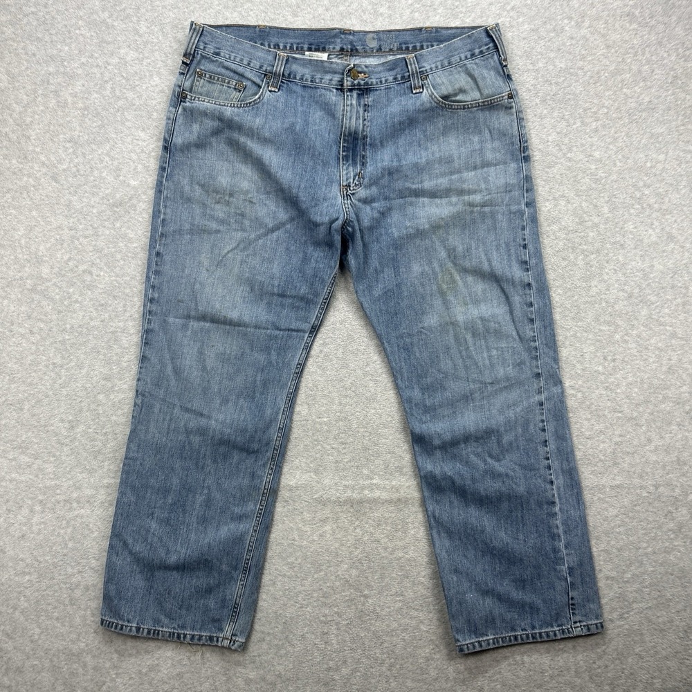 Carhartt Jeans Mens‎ 40x30 Blue Denim Pants Loose Straight Grunge Distressed Y2K